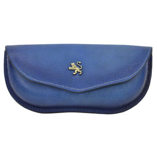 Pratesi BBE062/G - Eyeglass Case in cow leather B062/G Eyeglass Case in cow leather B062/G Electric Blue
