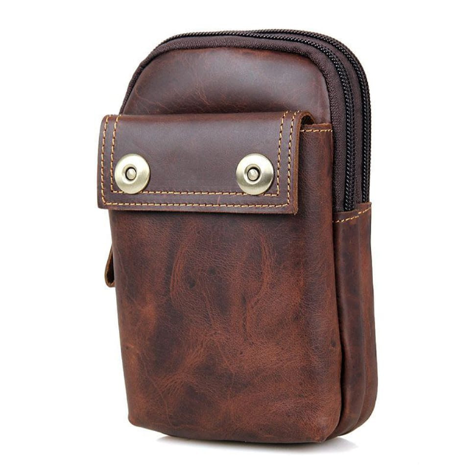 Чоловіча сумка - органайзер 5001C на пояс з натуральної телячої шкіри від John McDee