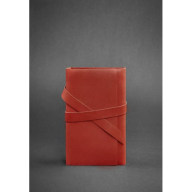 Women's leather notebook (Soft-beech) 1.0 coral