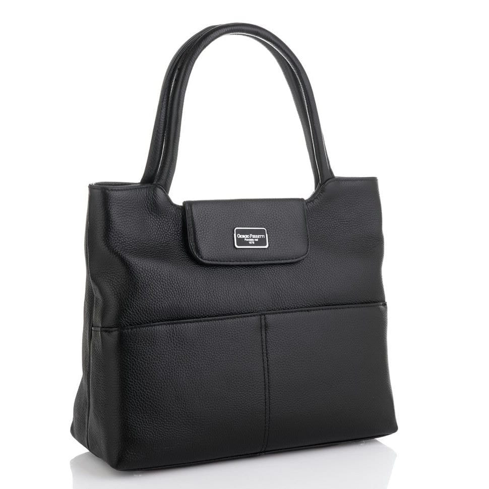 Сумка жіноча шкіряна GIORGIO FERRETTI GF2019967-1 чорна
