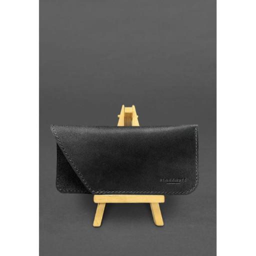 Шкіряний чохол для окулярів Чорний Краст