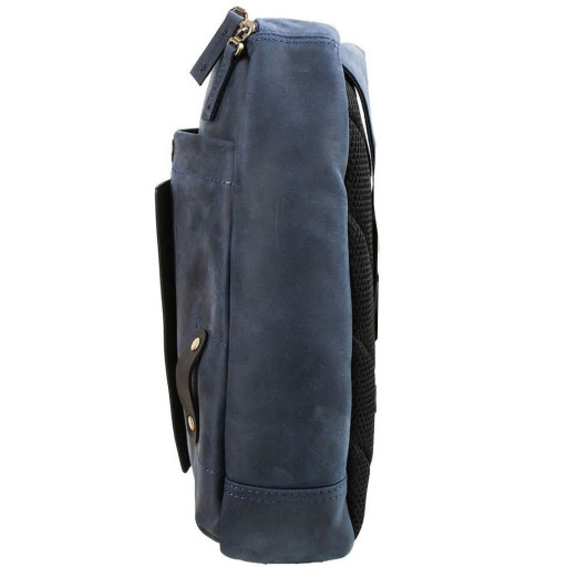 Сумка через плече шкіряна Tony Bellucci 5176-03 синій нубук