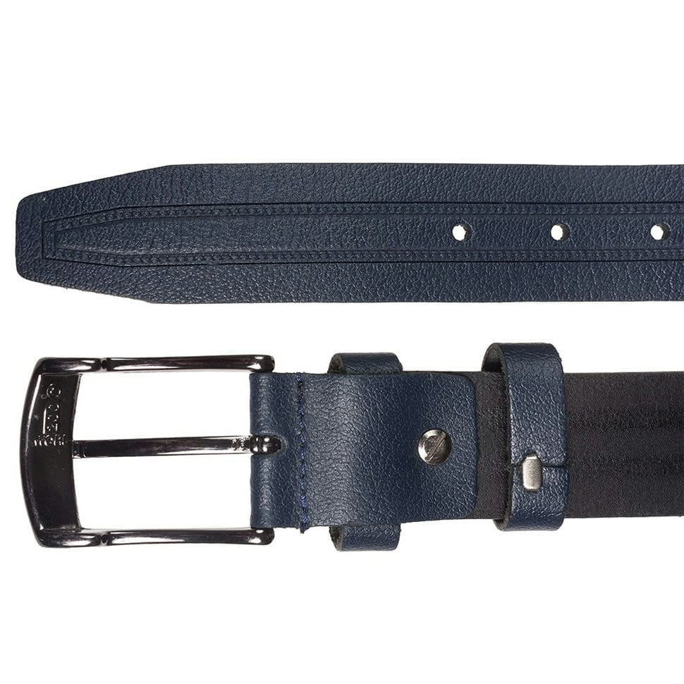 Ремінь шкіряний YSK класичний 3,5 см 0000-09 синій