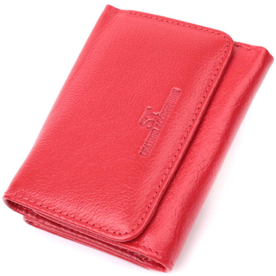 Кожаный яркий кошелек для женщин ST Leather 22505 Красный