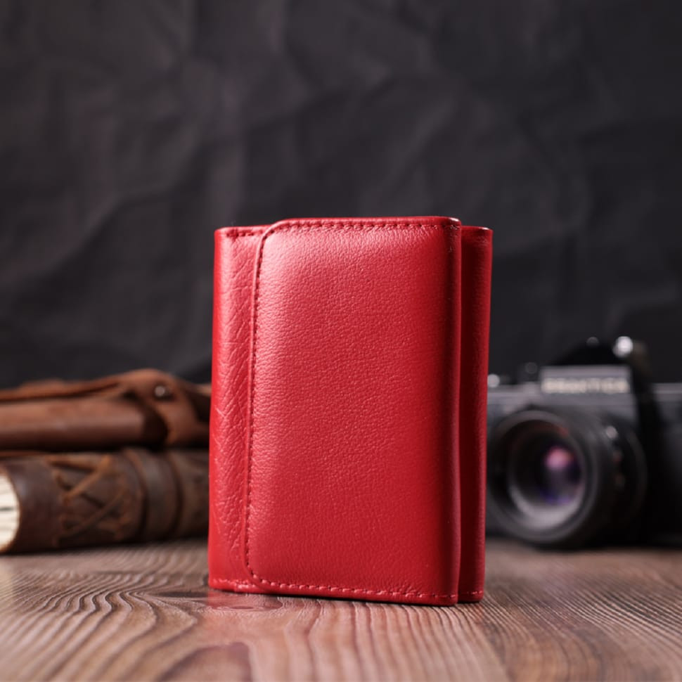 Кожаный яркий кошелек для женщин ST Leather 22505 Красный