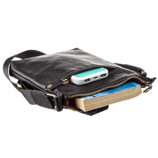 Men's leather tablet SHVIGEL 19115 Black