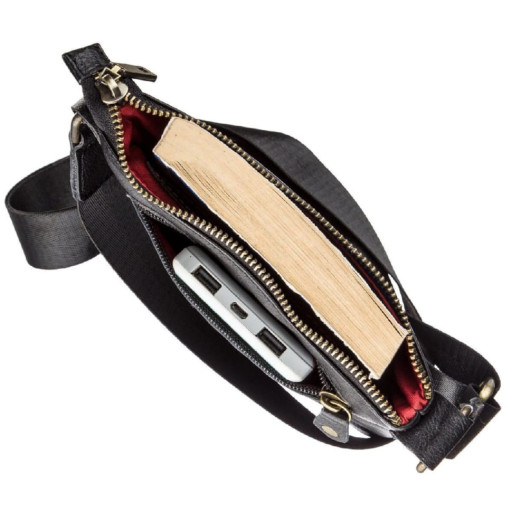 Men's leather tablet SHVIGEL 19115 Black