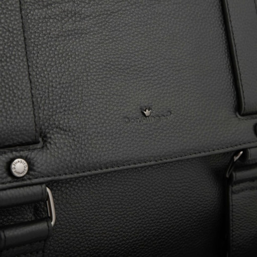 Шкіряний портфель DER FLINGER DF8131-1 чорний