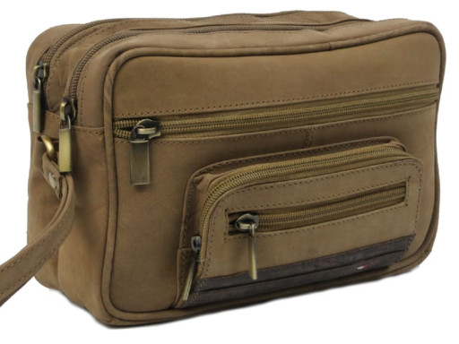 Сумка чоловіча, шкіряна барсетка Always Wild S22R коричнева