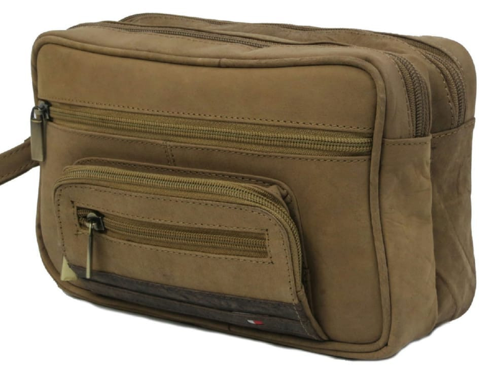 Сумка чоловіча, шкіряна барсетка Always Wild S22R коричнева