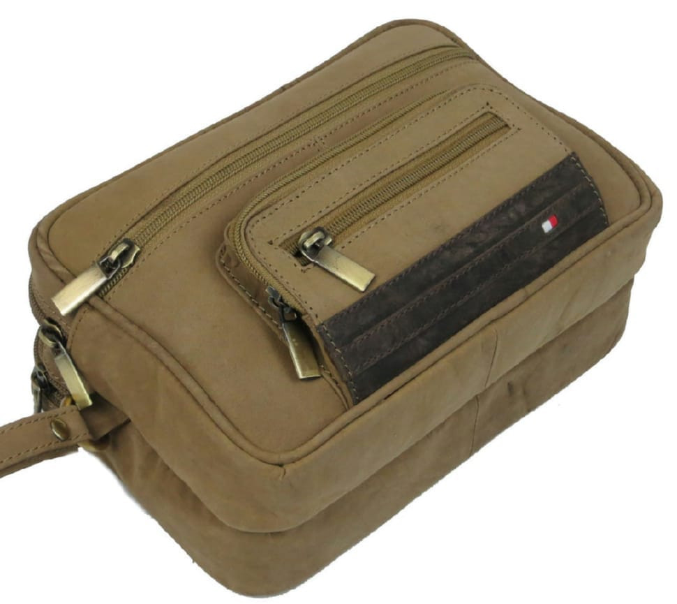 Сумка чоловіча, шкіряна барсетка Always Wild S22R коричнева