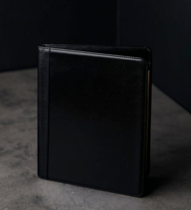 Leather Portfolio for Women - Something Fresh -  Black color -  Time Resistance 5246101W