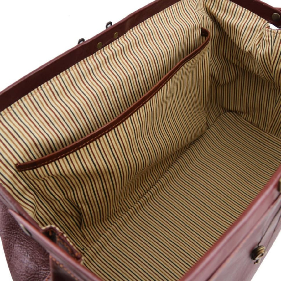 Шкіряна сумка - саквояж Tuscany Leather Giotto TL141297 з подвійним дном