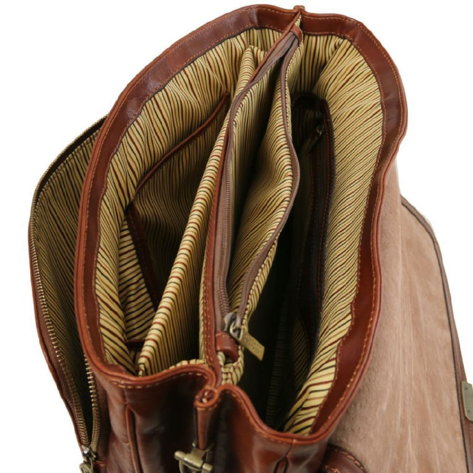 Шкіряна сумка для ноутбука Alessandria TL SMART з декількома відділеннями  Tuscany TL141448