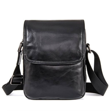 Compact bag made of genuine leather John McDee 1031A