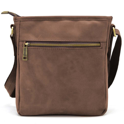 Чоловіча шкіряна сумка з кишенею RC-1303-3md TARWA коричнева