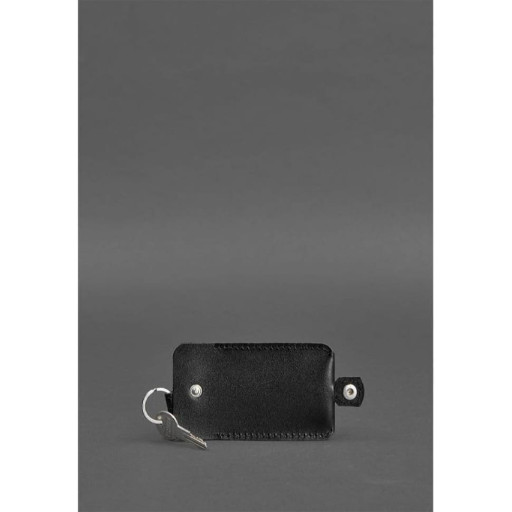 Шкіряна ключниця 1.0 чорна Краст