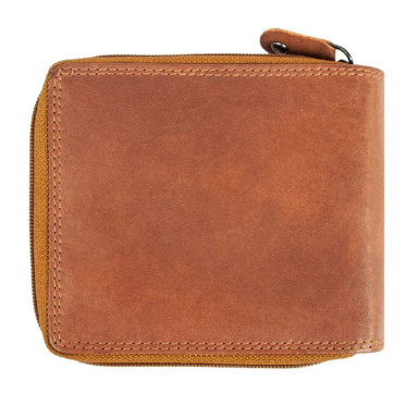 Leather wallet for men Ridgeback JBNC43MN Tan (Red)