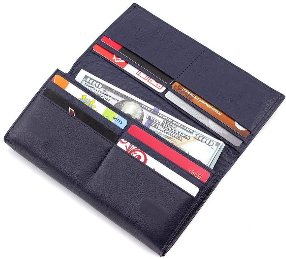 Жіночий гаманець Marco Coverna синього кольору MC 2060-5 (16517)