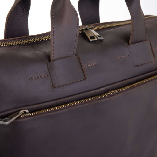 Коричнева сумка з вінтажній шкіри NEWERY N1930KC