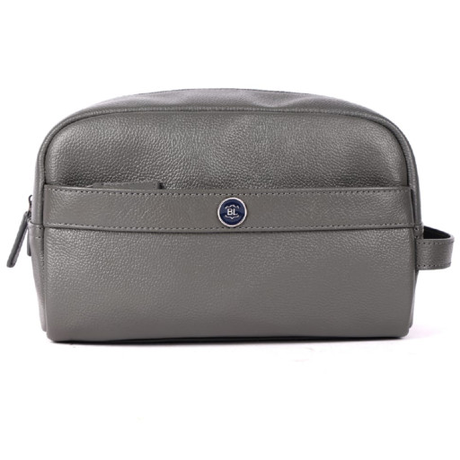 Несесер шкіряний Brampton London Aqualuxe Grey (Сірий)