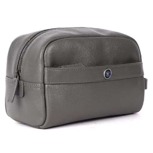 Несесер шкіряний Brampton London Aqualuxe Grey (Сірий)