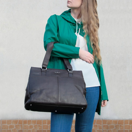 Сумка шкіряна Contatto 9716 moro коричневий