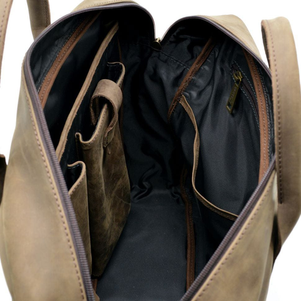 Чоловіча сумка парусина + шкіра RK-0458-4lx TARWA