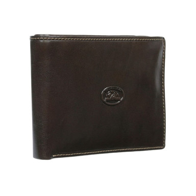 Leather wallet Italico 2337 moro brown
