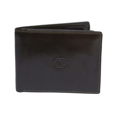 Leather wallet Italico 2337 moro brown