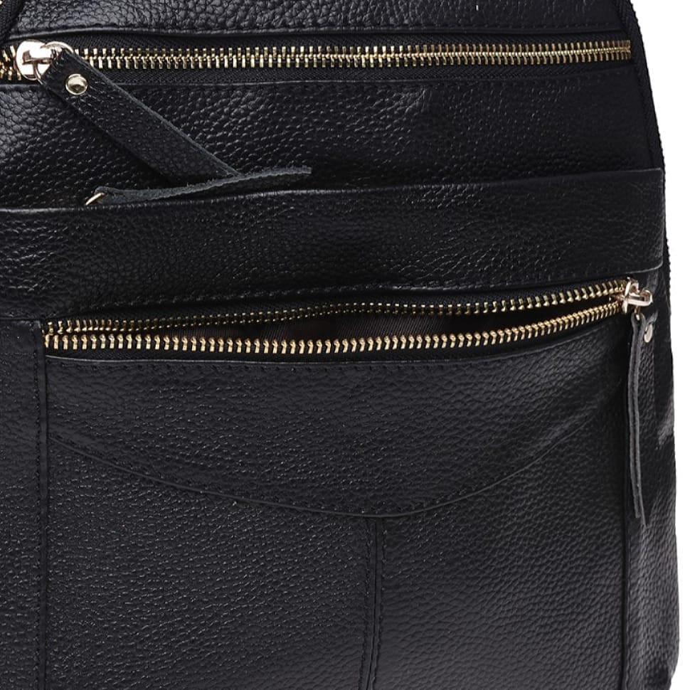 Жіночий шкіряний рюкзак Keizer K11039-black