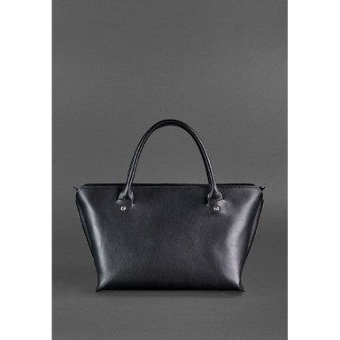 Women's leather Midi bag black