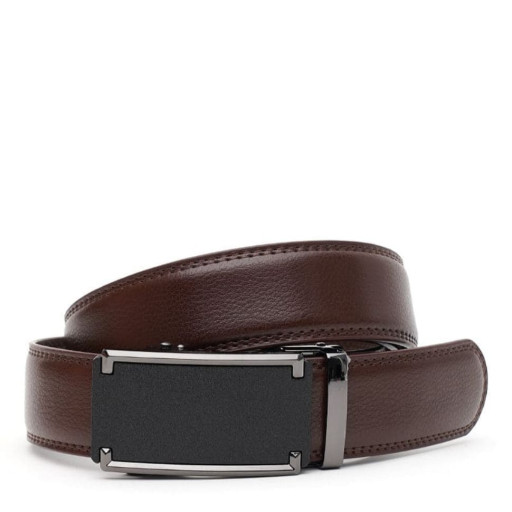Чоловічий ремінь із натуральної шкіри V1GKX42-brown
