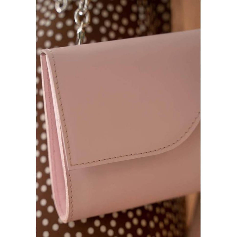 Жіноча шкіряна сумка Luna пудра