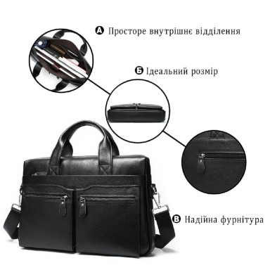 Men's bag Vintage 14579 Black