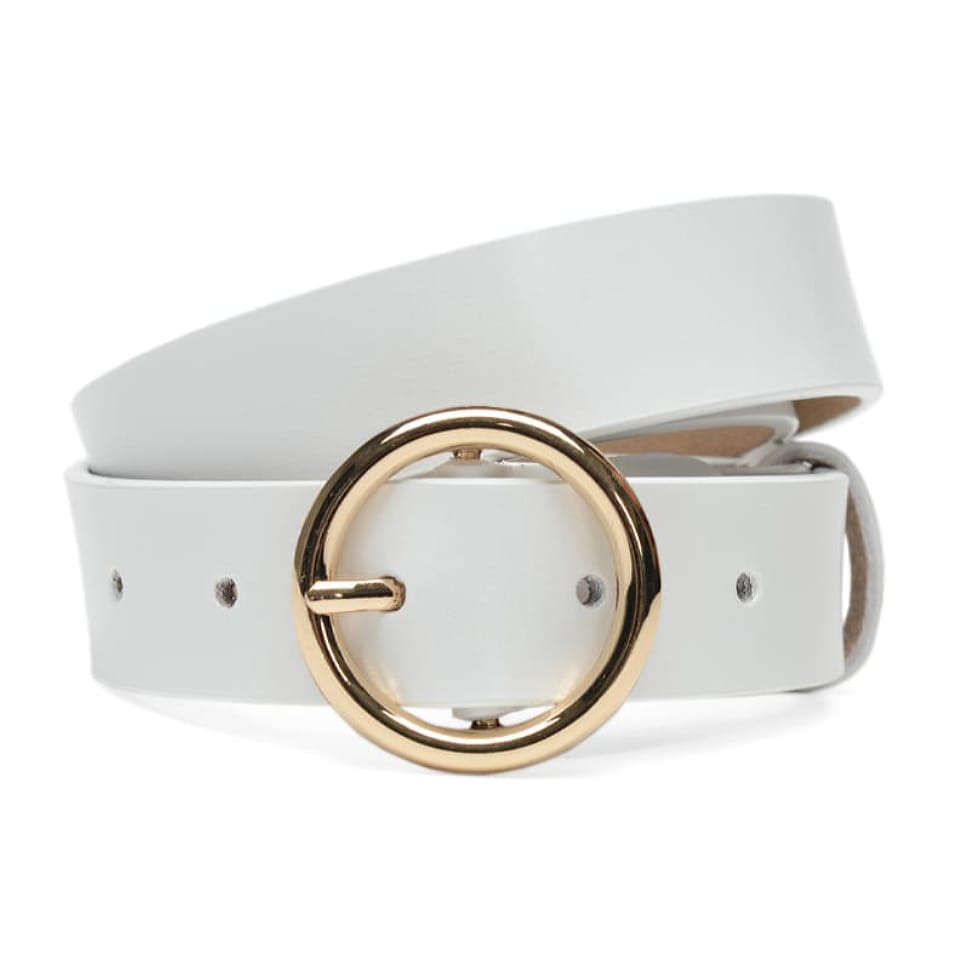 Жіночий ремінь шкіряний CV1ZK-037-white