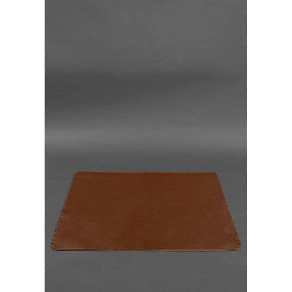 Table set made of genuine leather 1.0 light brown crust