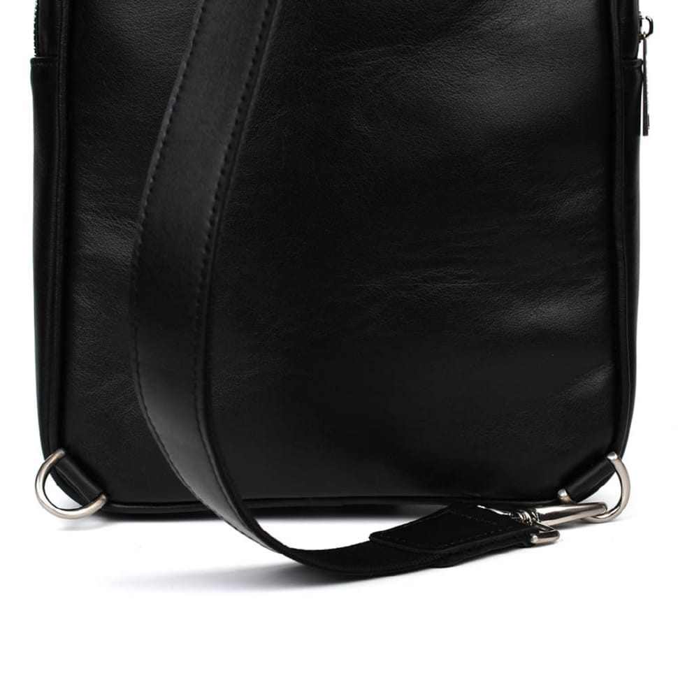Luxury sling, leather backpack on one shoulder TARWA GA-0105M-4lx in medium size
