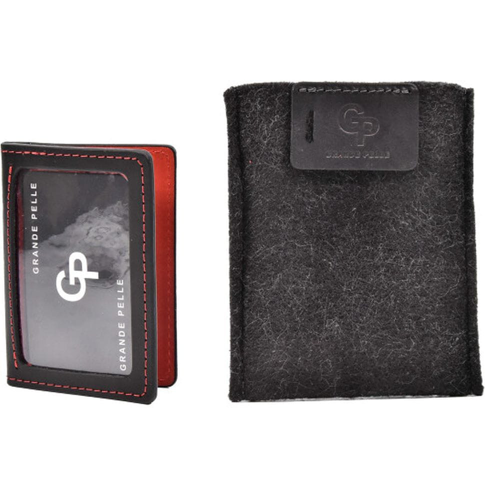 Шкіряна обкладинка на права, тех.паспорт, посвідчення Grande Pelle 21111060 чорна