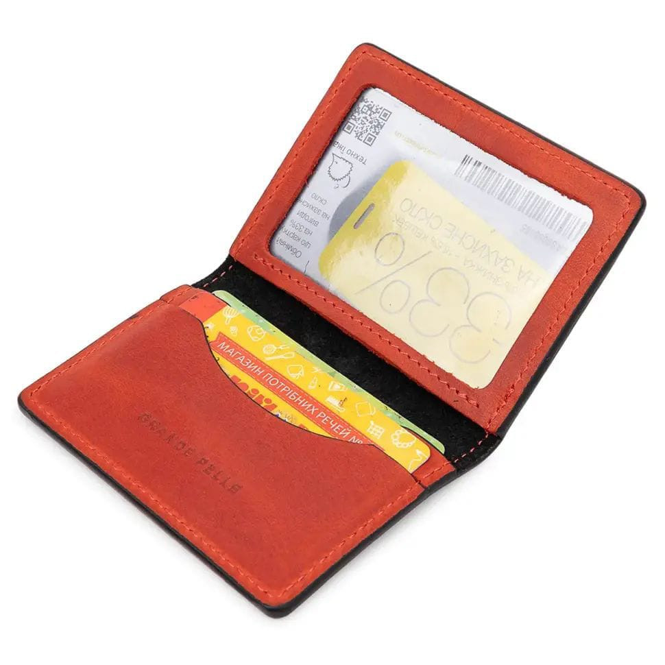 Шкіряна обкладинка на права, тех.паспорт, посвідчення Grande Pelle 21111060 чорна