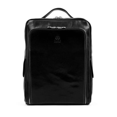 Leather Backpack - The Sun Also Rises - Black Time Resistance 5211801