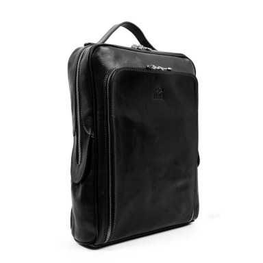 Leather Backpack - The Sun Also Rises - Black Time Resistance 5211801
