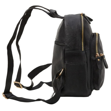 Кожаный женский рюкзак BUFFALO BAGS MB172black