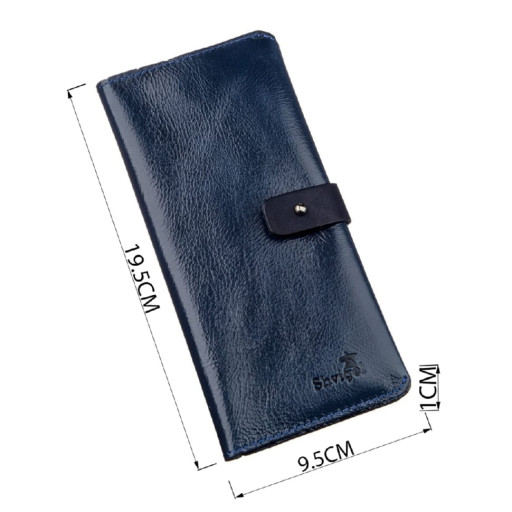 Гаманець унісекс зі шкіри Алькор SHVIGEL 16201 Синій