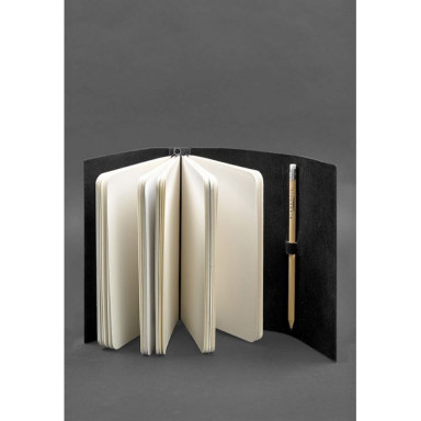 Leather notepad (Soft-beech) 1.0 black