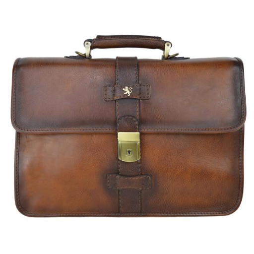 Pratesi BMA458 - Briefcase Anghiari in cow leather Briefcase Anghiari Brown