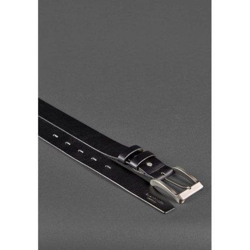 Чоловік шкіряний ремінь 40 мм чорний