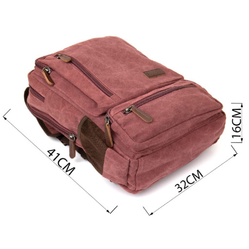 Рюкзак текстильний дорожній унісекс на два відділення Vintage 20615