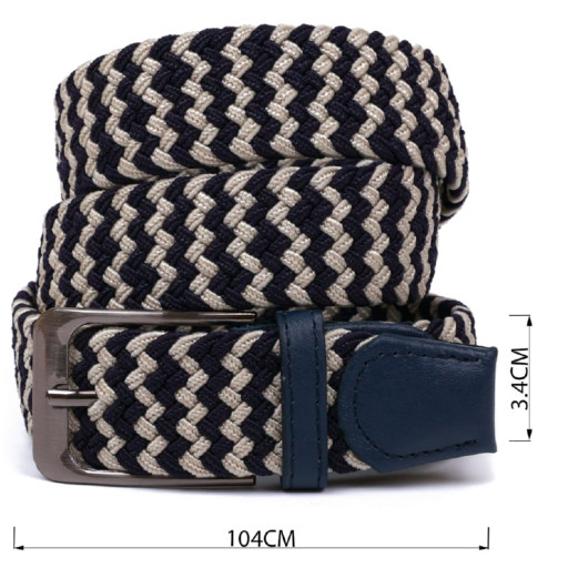 Текстильний ремінь Vintage 20812 Синій