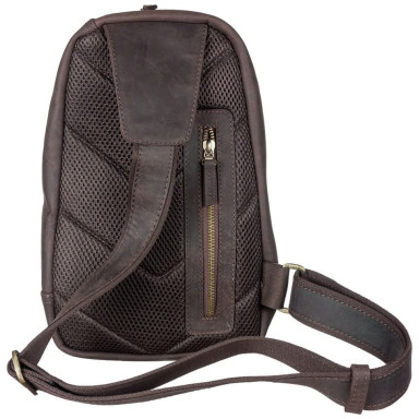 Shoulder bag leather Tony Bellucci 5176-04 brown nubuck